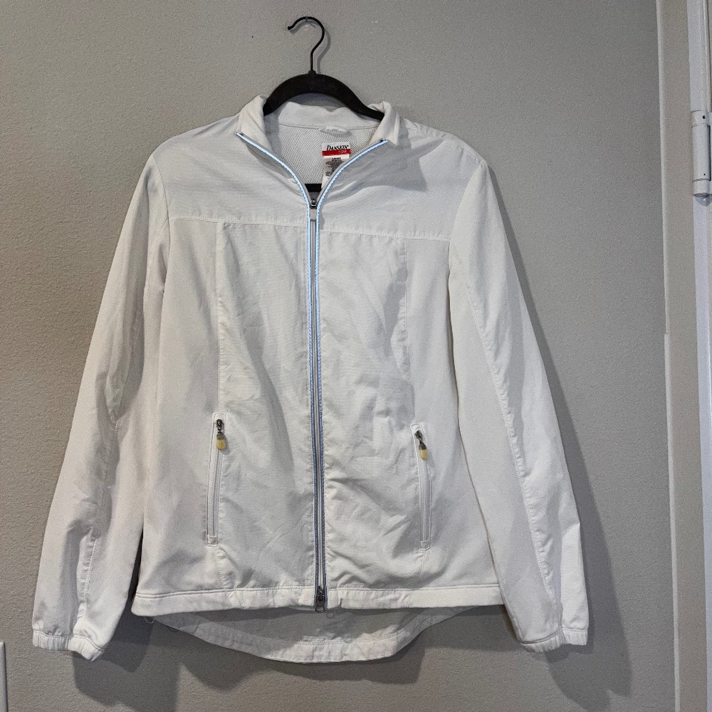 Danskin Now White Windbreaker Jacket